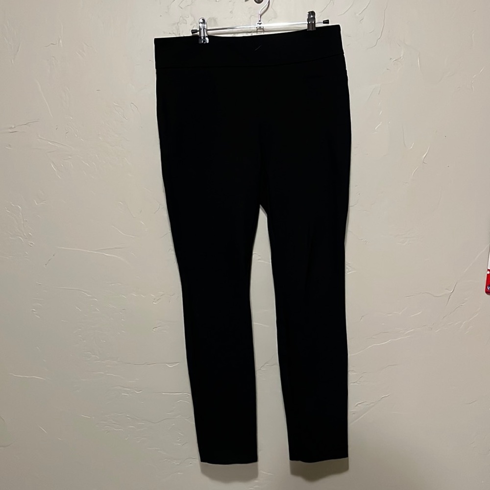 Black Straight-leg Slacks